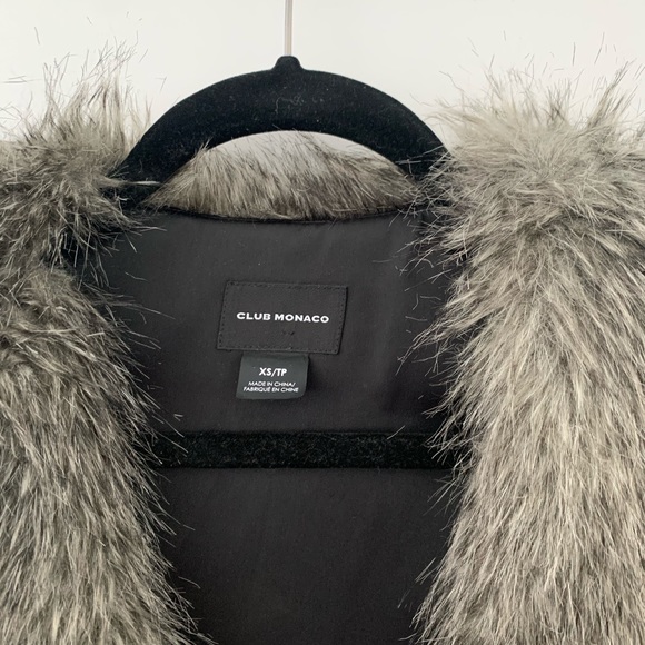 Club Monica Faux Fur Vest - XS - Picture 2 of 2